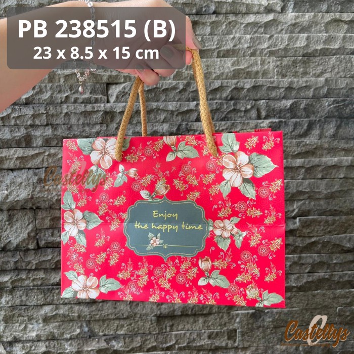 

5pcs Paper Goodie Bag PB238515 (B) Tas Hampers Hadiah Souvenir Merah