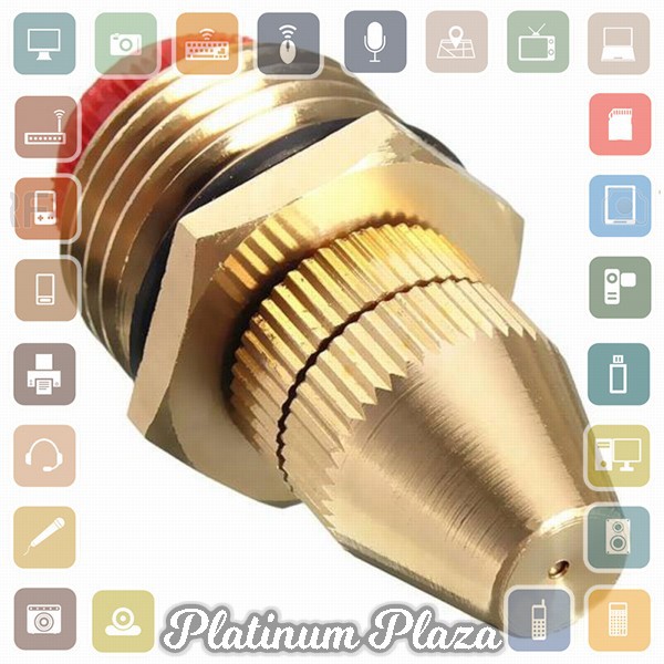 Water Mist Sprinkler Drip Irigasi Penyiram Nozzle Brass 1/2 Inch 1 PCS - JM008 - Copper`1BW0ZK-