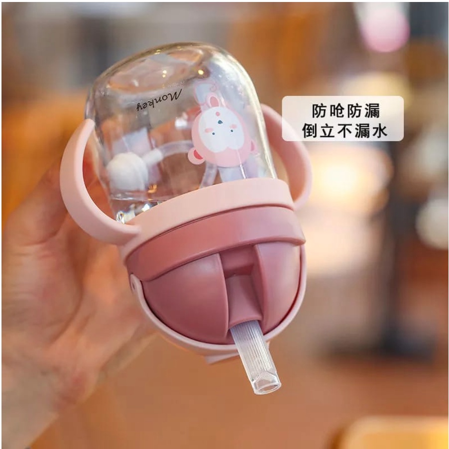 Botol Minum Bayi Gelas Anak Balita Training Cup Baby 280ml Dengan 3 Karakter Lucu B254 Sippy Cup 2121-3
