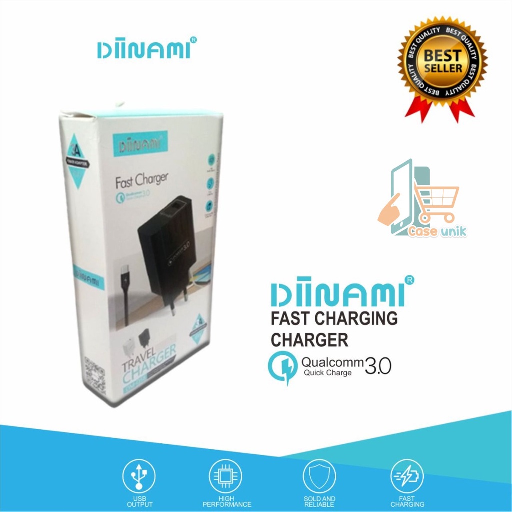 Q58  Charger DIINAMI Power 3A 18W Quick Charging TIPE C USB Fast Charging Port Smart Protection Garansi Resmi 1 Tahun CS3637