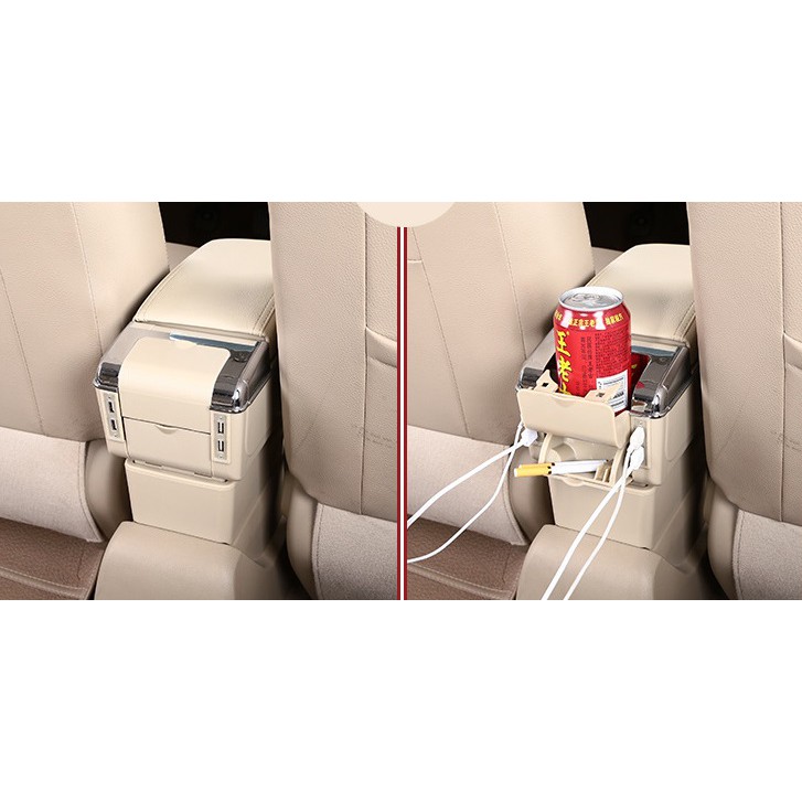 Armrest Box Kotak Alas Lengan ALL NEW SUZUKI ERTIGA MAZDA VX-1 dual stack 7 Port USB Charger