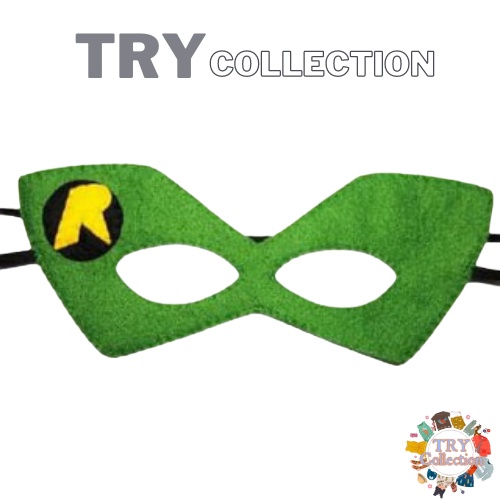 [TRY COLLECTION] Topeng Mask Desain Superhero Robinhood Bahan Kain Flanel SKU : TM-RH