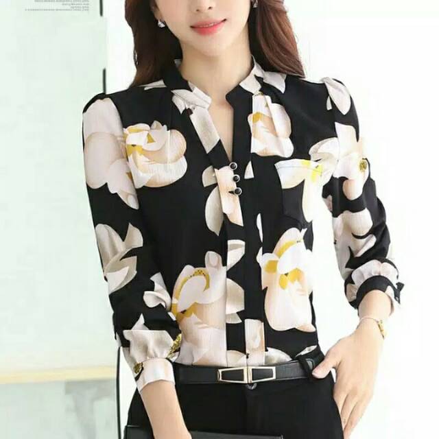 Blouse sifon korea