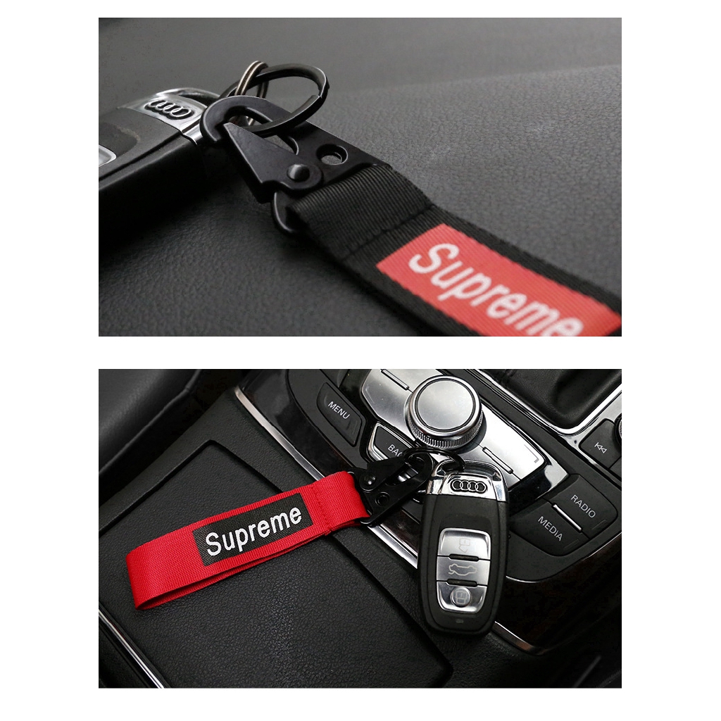 Supreme Car Keychain Key Chain Creative Key Keyrings