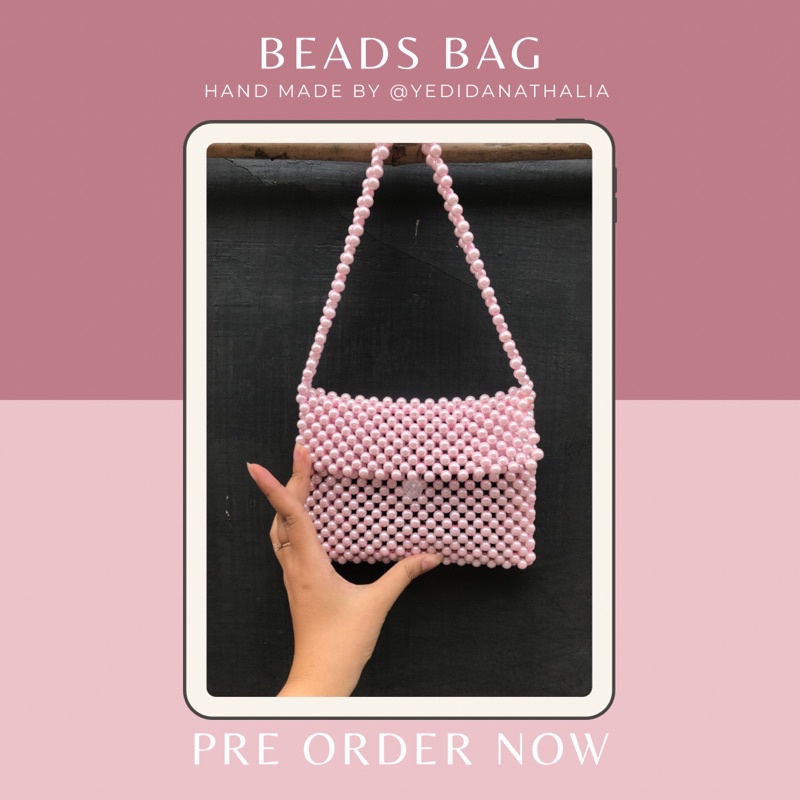 Tas Manik Mutiara / Tas Mutiara / Pearl Bag / Beads Bag / Beaded Bag