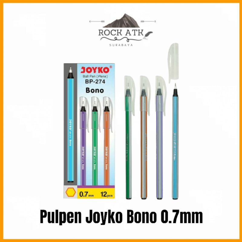 

JOYKO Lusin Pulpen Ball Pen Bono BP-274 Bolpoin Ballpoint ( 12PCS )