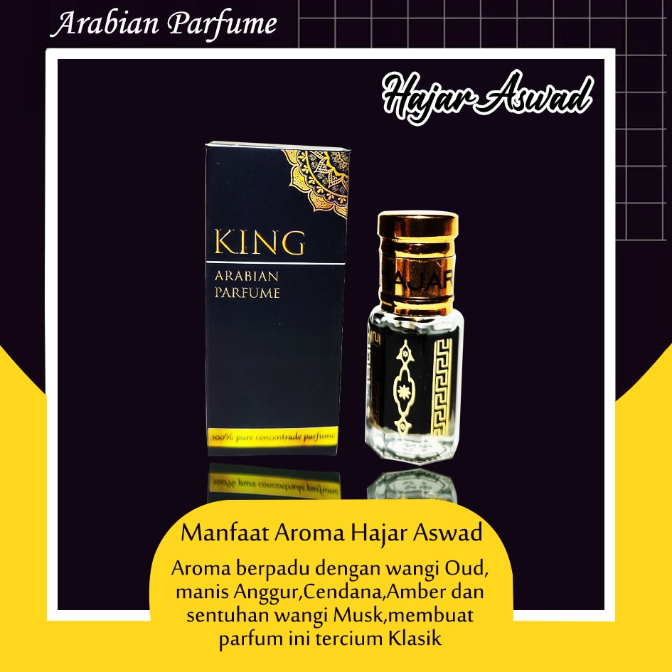 Parfum Sholat Parfum Arabian Hajar Aswad Aroma khas Arab Asli Saudi Arabia Non Alkhohol