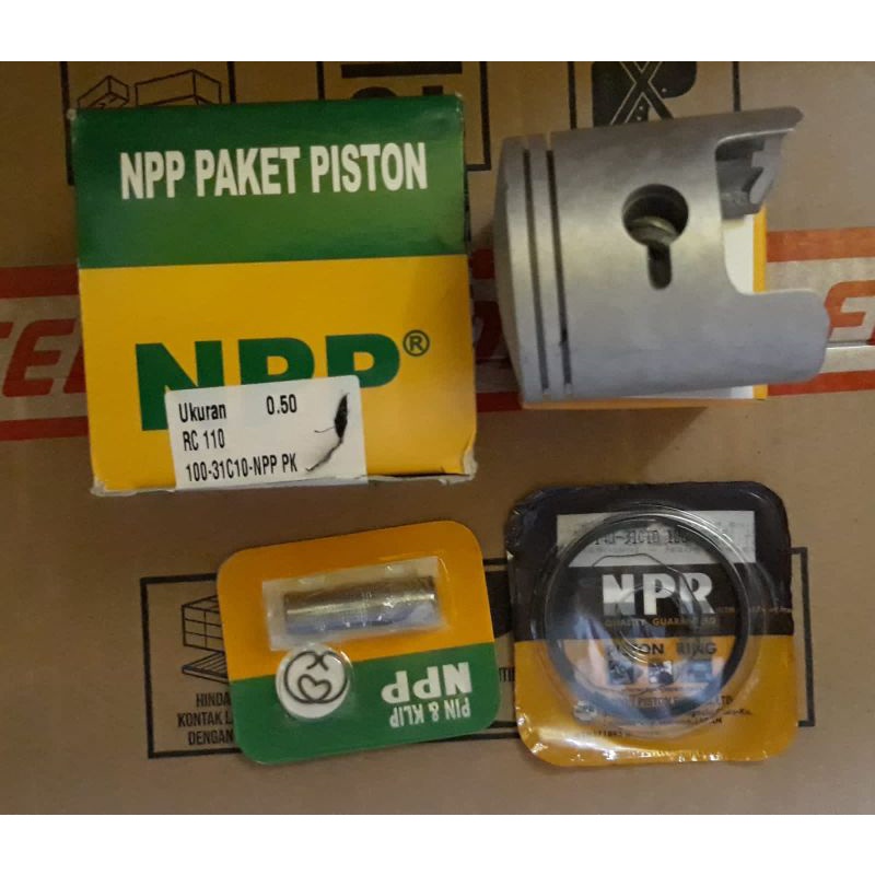 OS 50 RC110 / CRYSTAL / TORNADO GS PISTON KOMPLIT SUZUKI PISTON KIT SEHER OVERSIZE 0.50 NPP