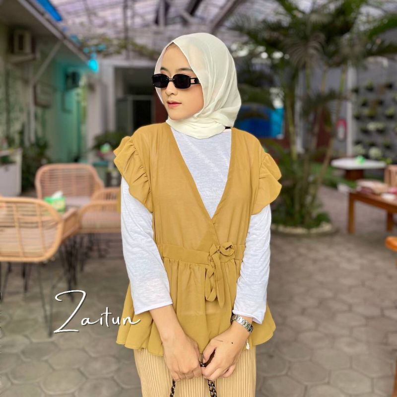 GAMILA VEST | Bahan Ceruty Babydoll Premium