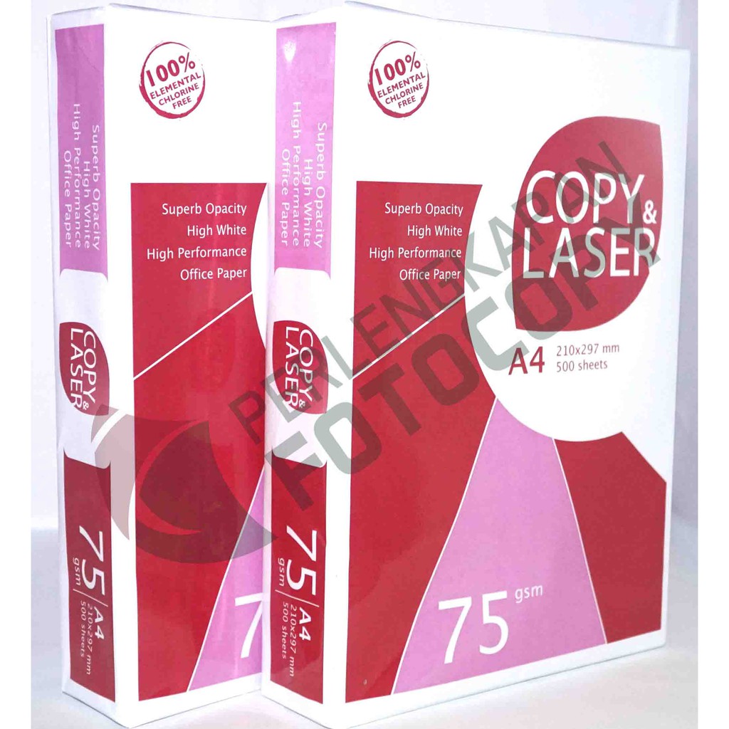 

Kertas HVS A4 Copy Laser 75gsm ECERAN- 50Lembar TRMURAH