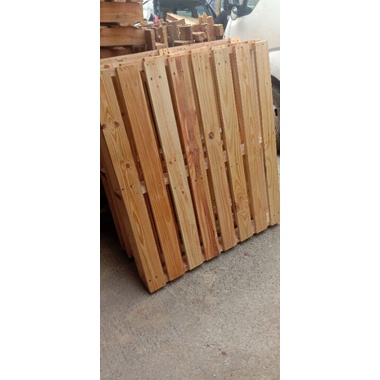 pallet kayu jati belanda untuk dipan 120 vernis