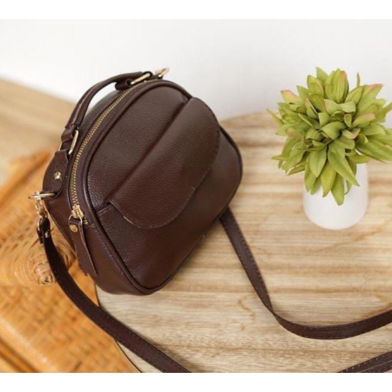 Tas wanita kulit asli Garut model andin