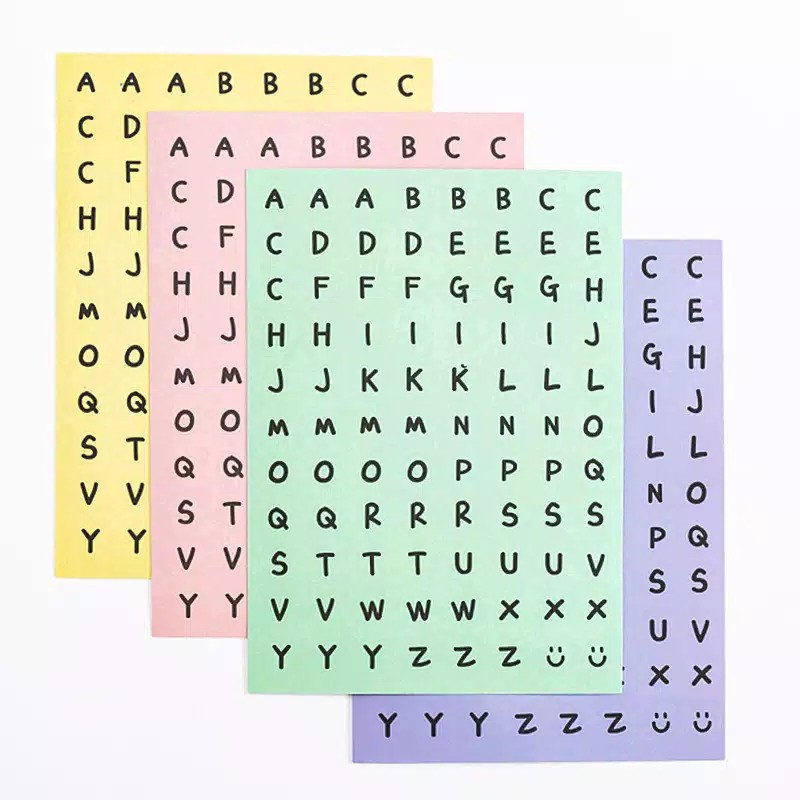 

1 pcs Sticker Alphabet Numeric Stiker Tulisan Angka