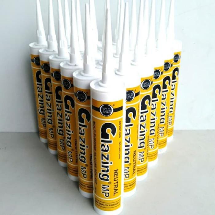 

Silicone Sealant/Lem Kaca 300gr Warna : Clear/Black/White/Grey/Bron