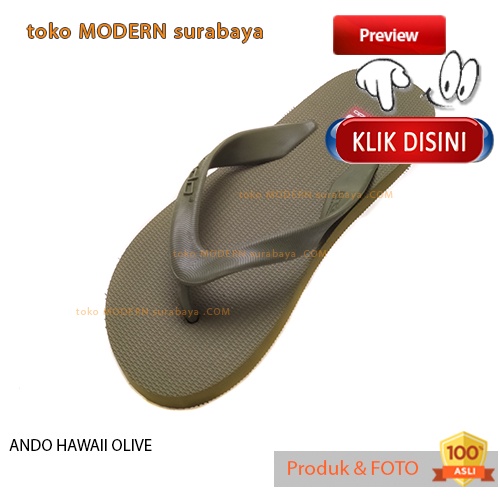 ANDO HAWAI OLIVE sandal jepit flat casual