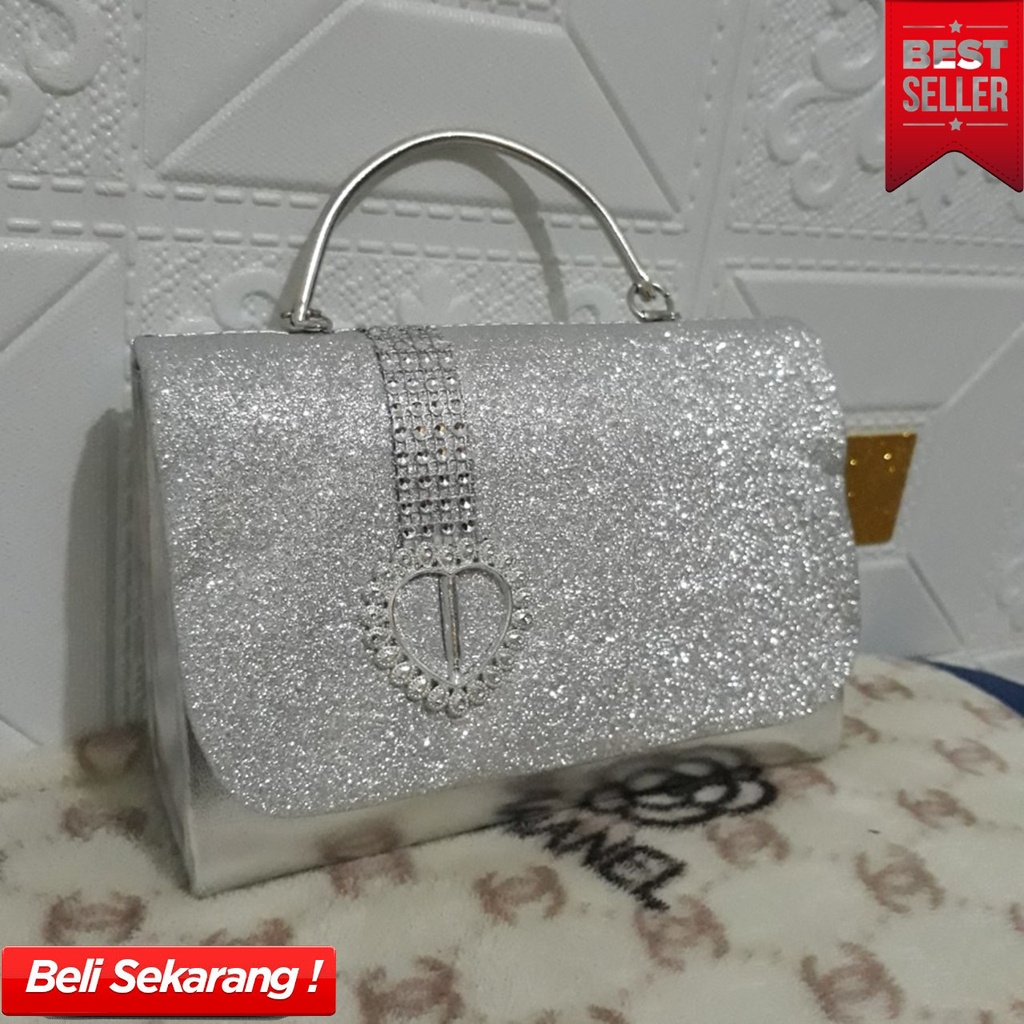 TAS PESTA ELIZA - SILVER