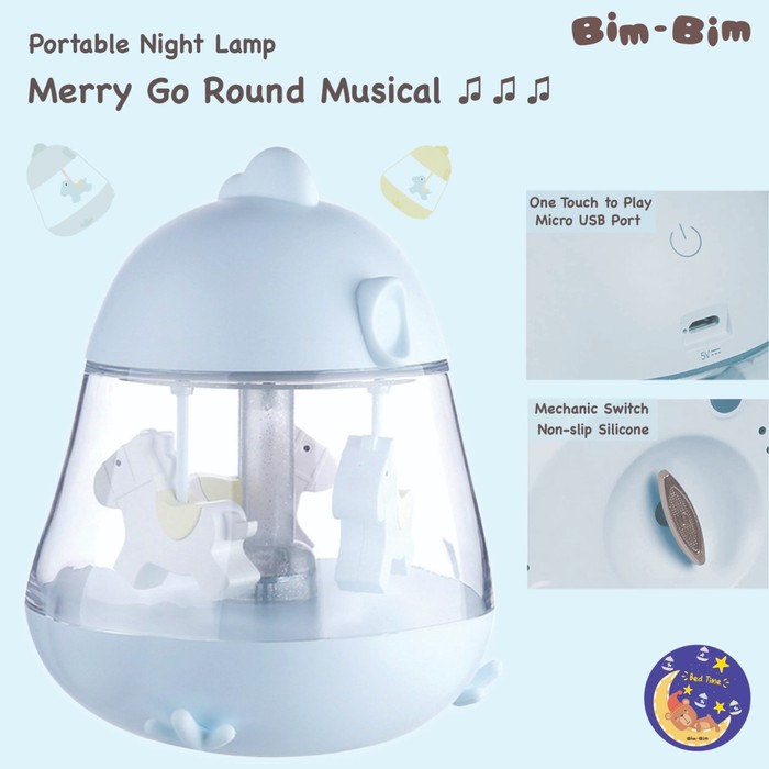 lampu tidur kuda anak bayi komedi putar musik