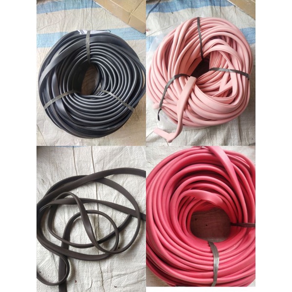 Karet List helm fullface INK ,KYT , NHK , NJS , Bogo || Karet List U warna  Merah Hitam cokelat tua