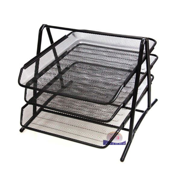 RAK KERTAS TRAY BESI SUSUN BAGUS/ DESK ORGANIZER/RAK SUSUN