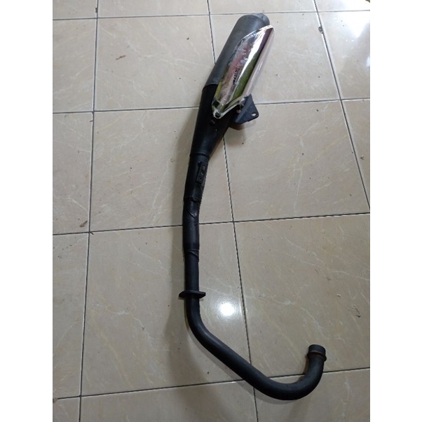 KNALPOT BOBOKAN STANDAR HONDA MEGA PRO MONOSHOCK  ORIGINAL