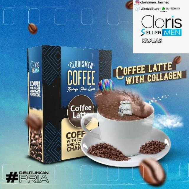 

[TERMURAH][COD] CLORIS MEN COFFEE COLLAGEN| MENUTRISI KULIT PRIA