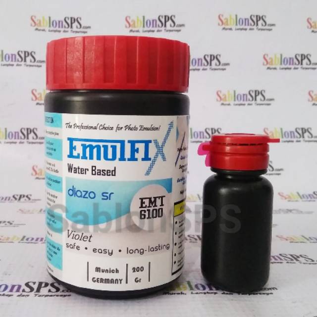 OBAT AFDRUK SABLON EMULFIX WATER BASED VIOLET 200gr