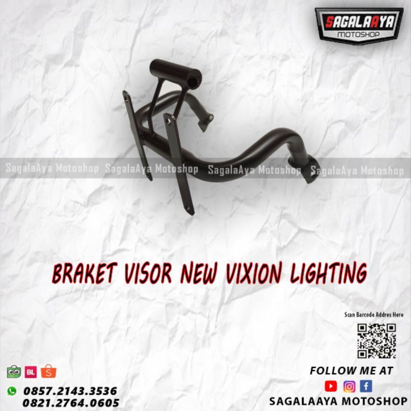 Bracket Visor Motor Yamaha Vixion NVL NVA all new vixion R breket windshield pangkon penahan dada
