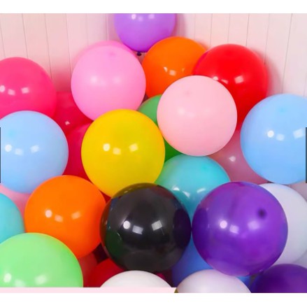 Balon Latex Doff 12 Inch Warna Warni Ecer Tebal Balloon Pesta Party Happy Birthday Ulang Tahun Mainan Toys Anak Kids Hiasan Dekor Dekorasi Decoration Peralatan Perlengkapan Warna Warni Color Colorful Satuan Crafting Kerajinan Wisuda Grosir Prakarya Malang