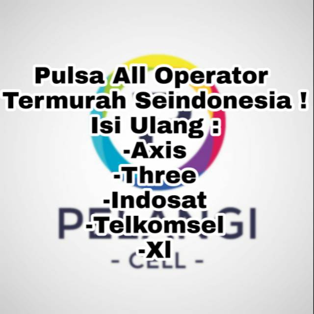 Pulsa Reguler Termurah All Operator 5 Rb Termurah Masa Aktif