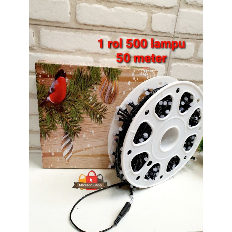 Lampu Natal LED Twinkle Light Warm Light Murah Dekorasi Pesta Hiasan Pohon Natal Aksesories Natal