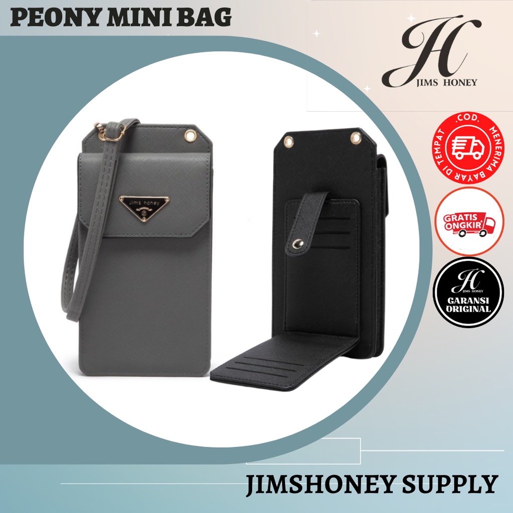 JIMS HONEY PEONY MINI BAG ORI Dompet Tas Selempang Wanita Korea Murah Import Tas Selempang HP Mini S