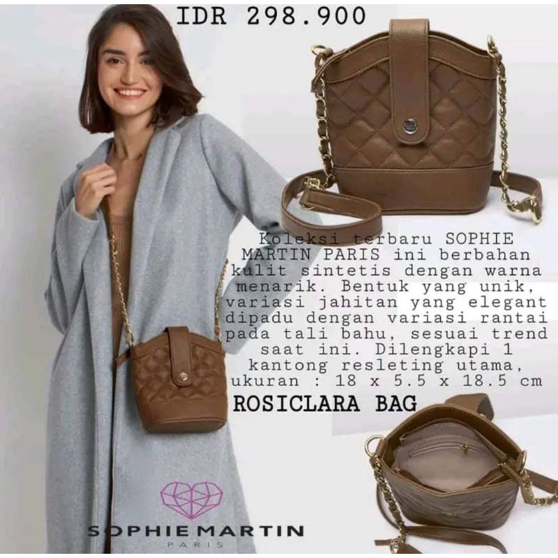 Tas Rosiclara Sophie Paris (Tas Selempang Coklat PROMO)