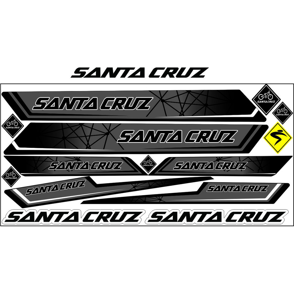 STRIPING ALL SEPEDA SANTA CRUZ STIKER