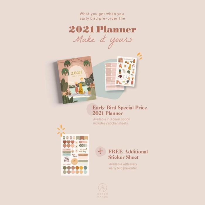 

Spesial Promo - Baru Otterhands Co. 2021 Planner - Dear Self