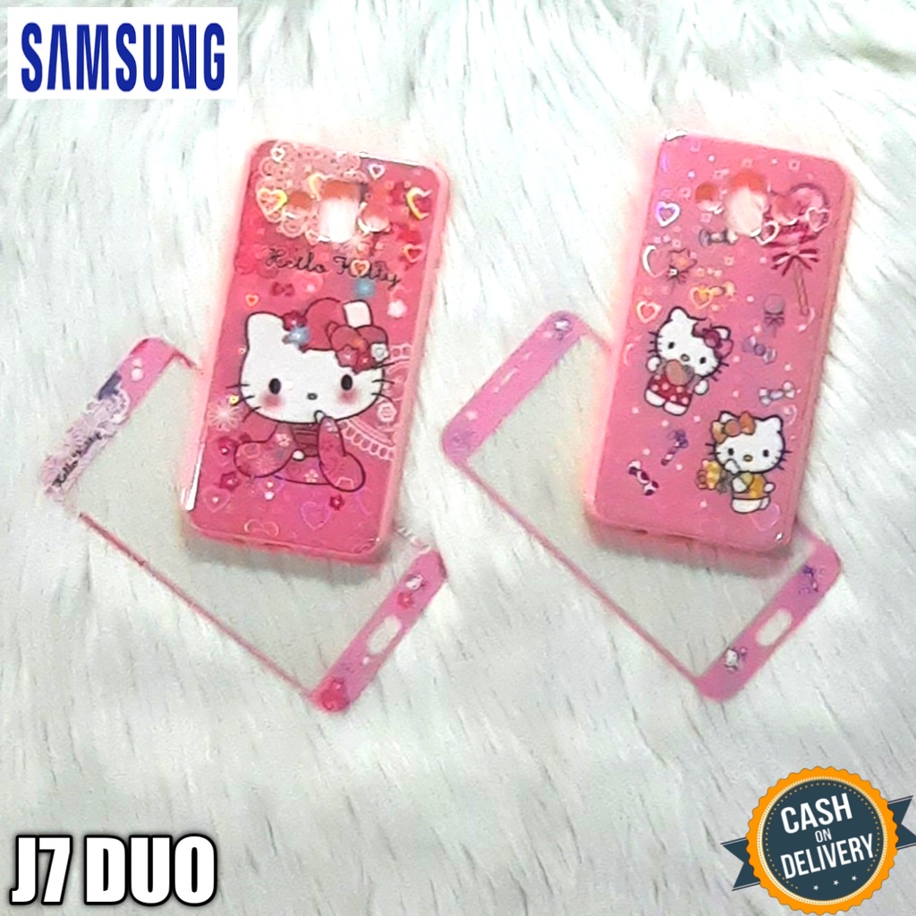 Softcase Samsung J7 Duo Case Hp Casing Hp + Tempered Glass