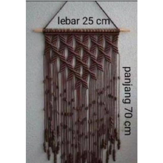 hiasan dinding tali kur