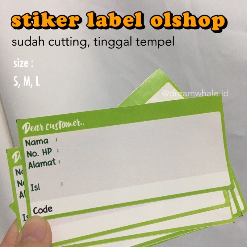 

Stiker Label Pengiriman Olshop Cutting