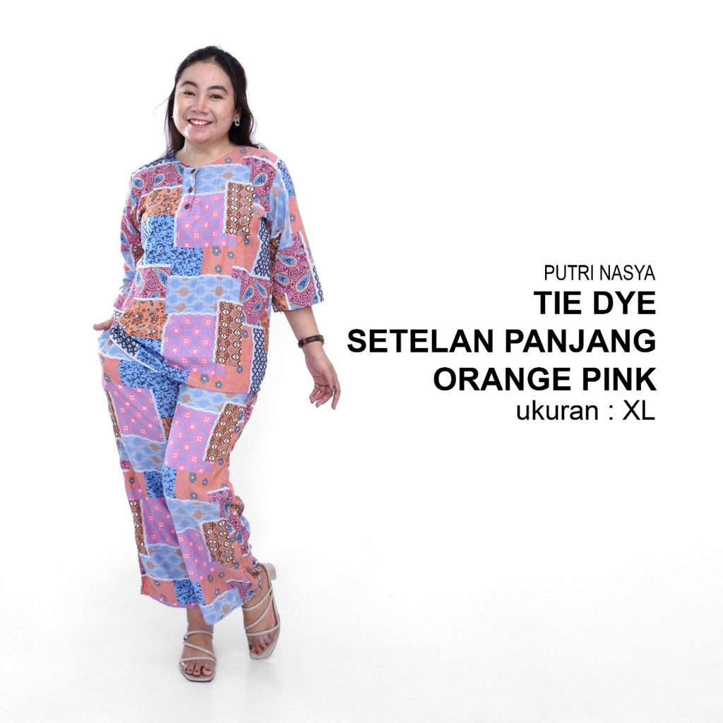 One Set / Tie Dye / Setelan Celana Panjang / Setelan Big Size / Tie Die Jumbo / Tie Dye Big Size