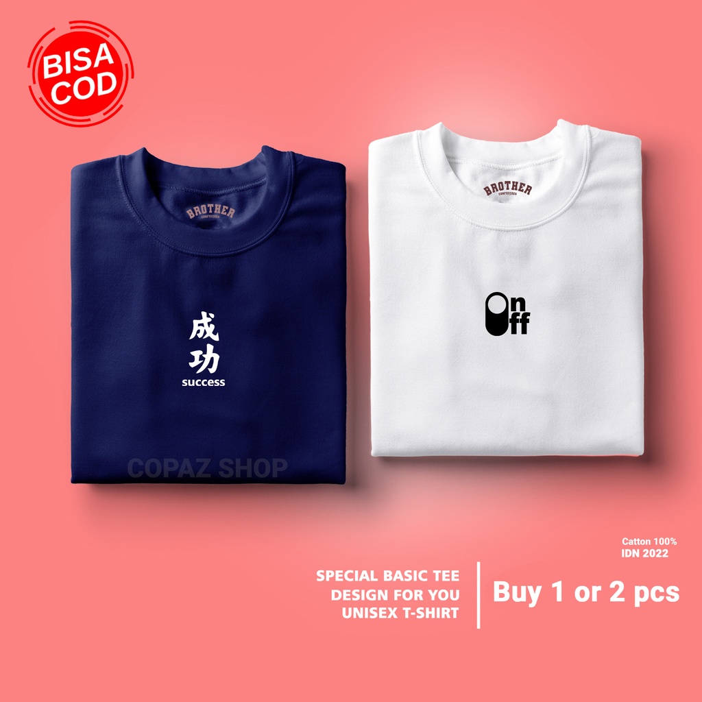 ( PROMO COD ) BROTHER STORE / Kaos Distro Pria Cewek cowok / Kaos Distro100% Catoon Combed 30s / ArticelCNSO