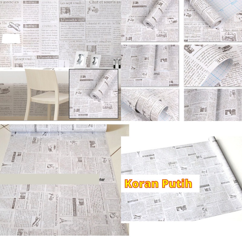 WALLPAPER WALLPEPER MOTIF KORAN RETRO VINTAGE CAFE KASET SEPEDA WALL NEWS PAPER STIKER STICKER SETIKER DINDING TEMBOK DEKORASI RUMAH DEKOR LEMARI PINTU MEJA HITAM PUTIH KORAN NEWSPAPER KOREA DECOR RUANG KAMAR TIDUR WELPEPER SAPI AESTHETIC MURAH