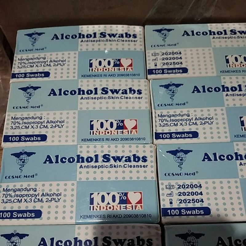 alcohol swab isi 100 pcs 70% merk jayameksi