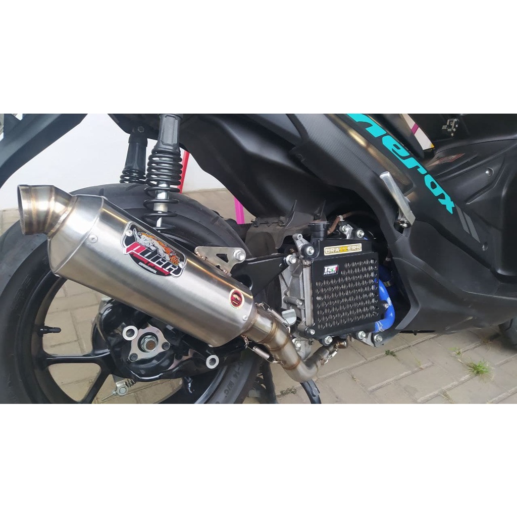 Knalpot New aerox new nmax Trioval stainles dan STD RACING PDRC