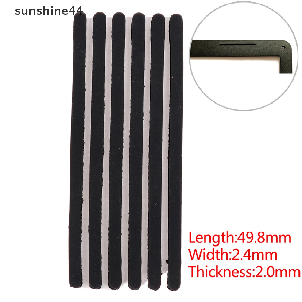 Sunshine 6pcs / lot Frame Karet Pelindung Layar Untuk Laptop Lenovo Dell HP ASUS