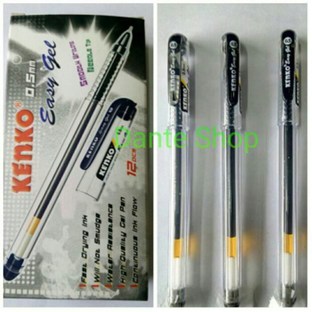 

Stok Ready Pulpen Gel Kenko Easy Gel 0 5mm Berkualitas