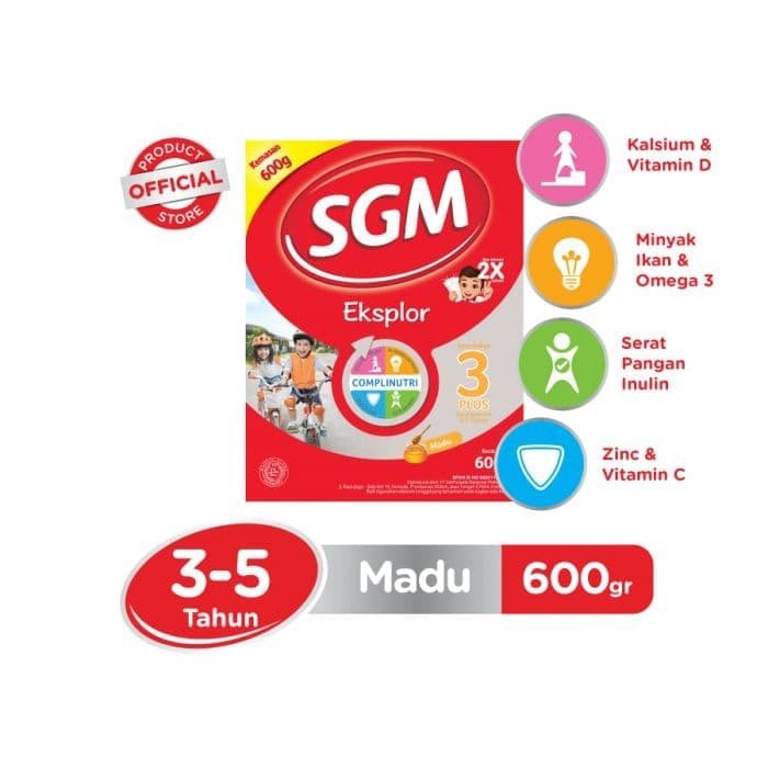 

SGM Eksplor 3+ 600g Madu/Susu Bubuk/Susu Formula/Susu Anak