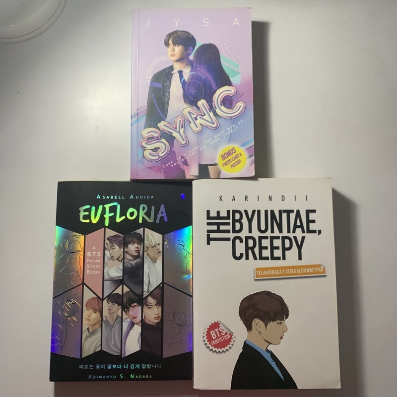 Novel Fanfiction Preloved BTS Eufloria, The Byuntae Creepy, SYNC Jungkook Original
