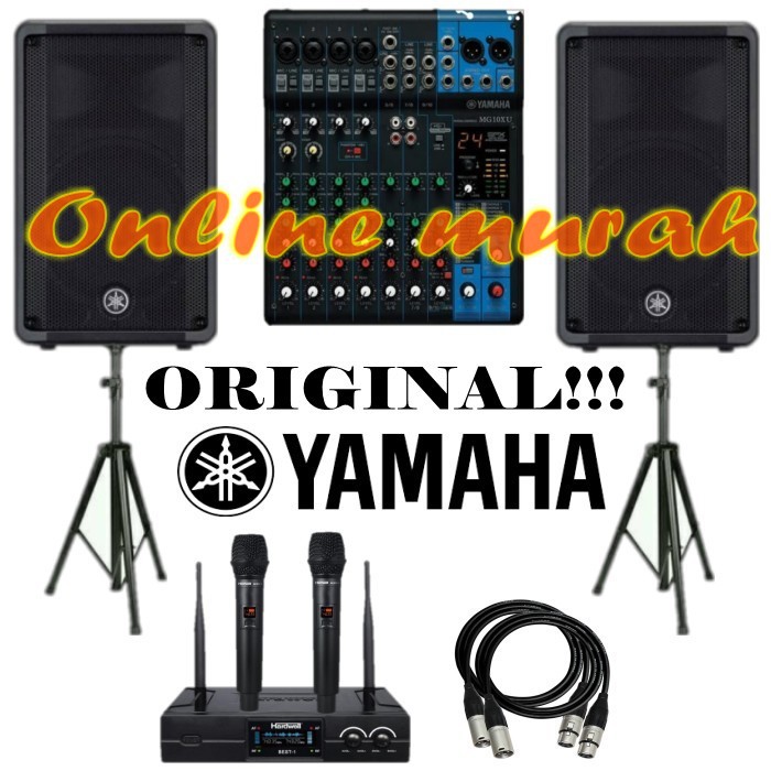 Jual Paket Speaker Aktif Yamaha Dbr Mixer Yamaha Mg Xu Original