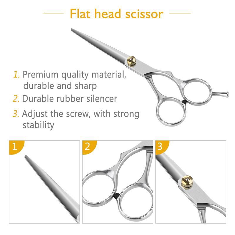 2 In 1 Set Gunting Rambut Bahan Stainless Steel Untuk Barber