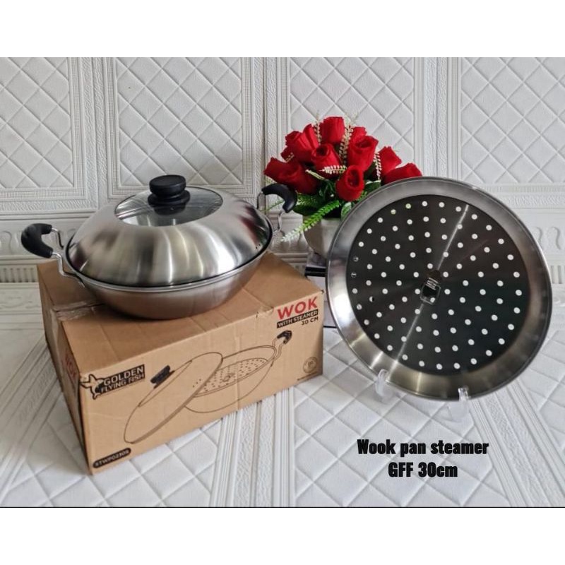 wok pan + steamer