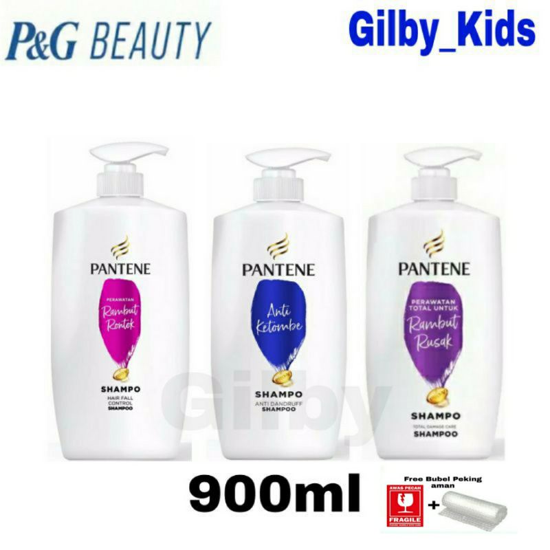 Shampoo Pantene Perawatan Rambut Rontok/Anti Ketombe 900ml / 400ml FREE BUBBLE